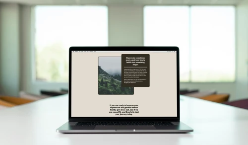 Journey To Mental Health website on mobile