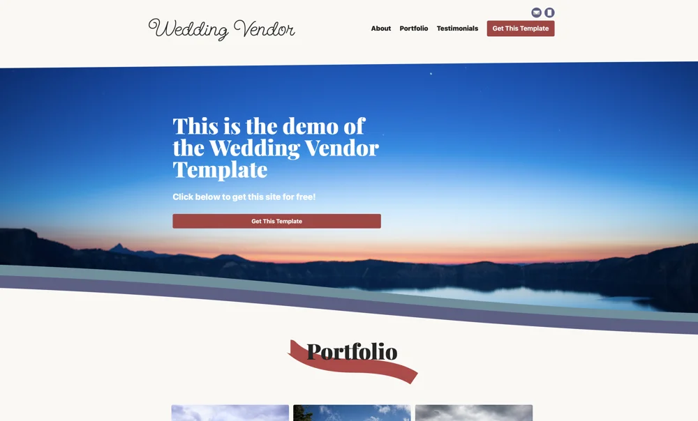 Wedding Vendor Screenshot
